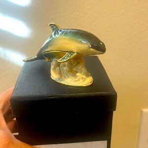 Object d Art /Art Form  Dolphin trinket box. NIB
